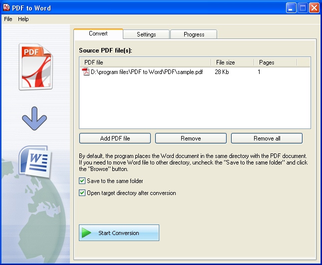 PDF To Word Converter 2.0